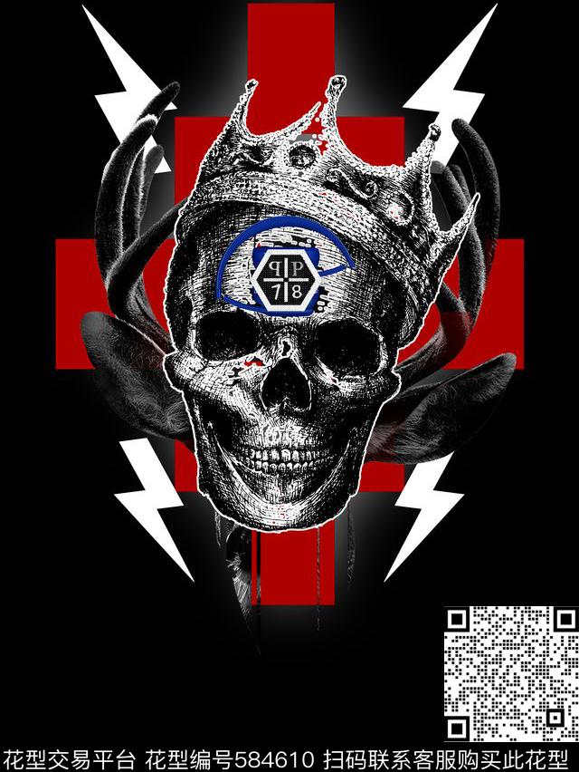 休闲风流行时尚潮牌数码印花华亿平台下载（图片编号: 584610） - 瓦栏（Walan）