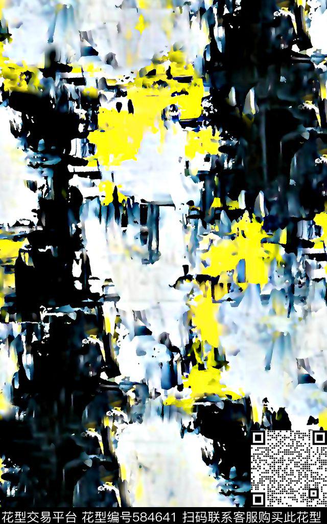 抽象男装图案杂染纹理男装衬衫数码印花华亿平台下载（图片编号: 584641） - 瓦栏（Walan）