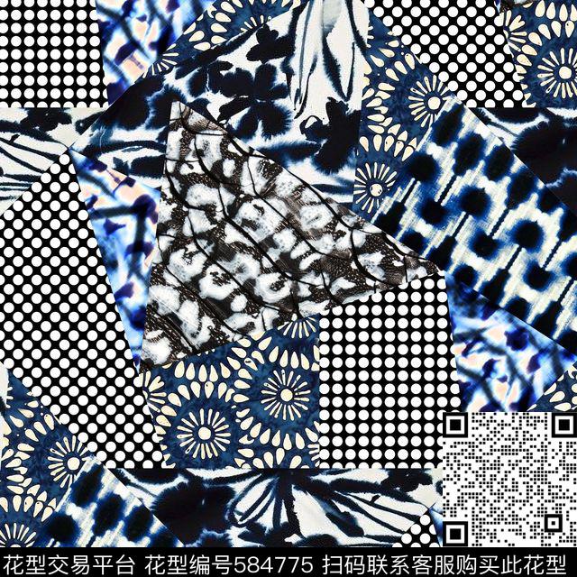几何、扎染、民族风民族风数码印花华亿平台下载（图片编号: 584775） - 瓦栏（Walan）