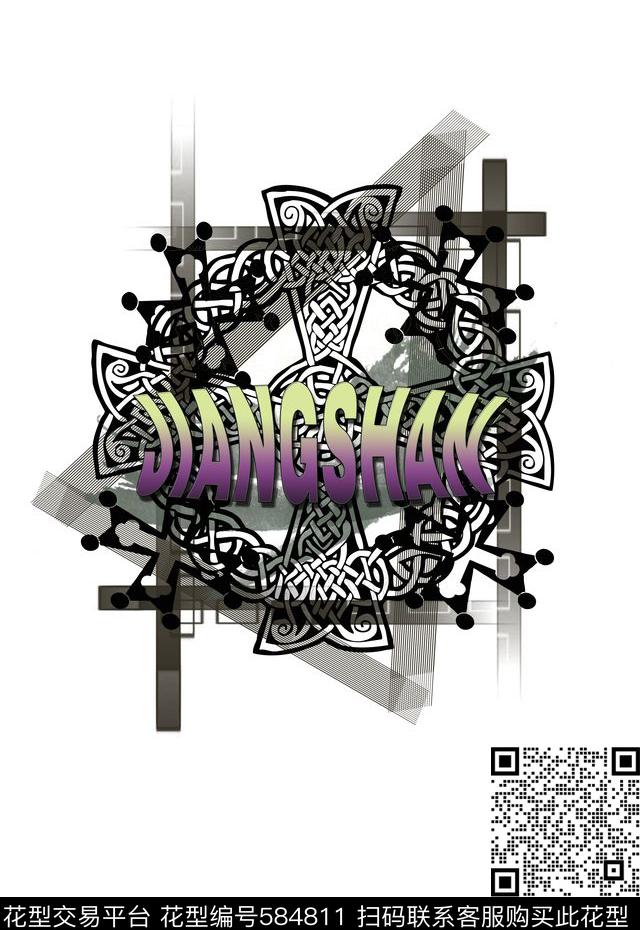 零点--男装自由简单传统印花华亿平台下载（图片编号: 584811） - 瓦栏（Walan）