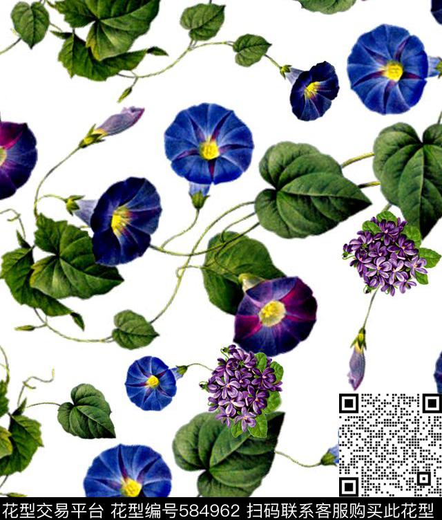 数码花卉女装数码印花华亿平台下载（图片编号: 584962） - 瓦栏（Walan）