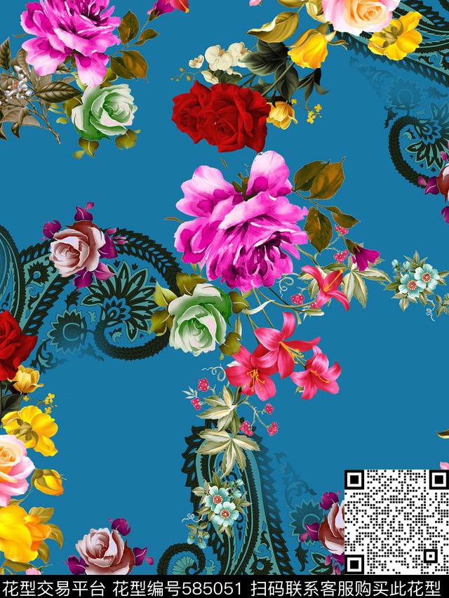 textiledesignprinting数码印花华亿平台下载（图片编号: 585051） - 瓦栏（Walan）