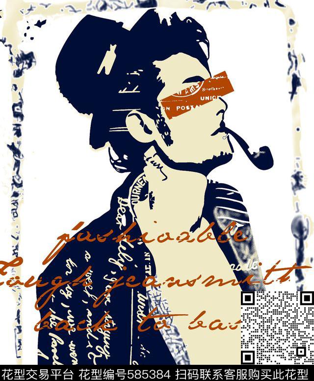 时尚人物传统印花华亿平台下载（图片编号: 585384） - 瓦栏（Walan）