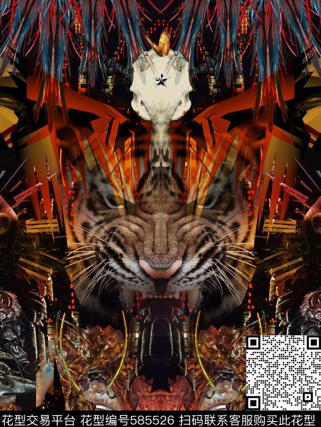 未来数码男装华亿平台潮流数码印花华亿平台下载（图片编号: 585526） - 瓦栏（Walan）