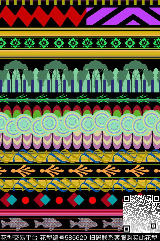云纹传统华亿平台民族风传统印花华亿平台下载（图片编号: 585629） - 瓦栏（Walan）