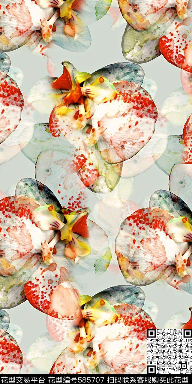 抽象几何清爽梦幻艺术平底立体手绘满版最新高清数码蕾丝民族中国风绣花珠宝肌理时尚潮

流大牌复古欧美风欧美时尚潮流水彩花卉数码印花华亿平台下载（图片编号: 585707） - 瓦栏（Walan）