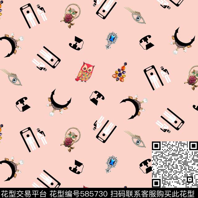 休闲风几何饰品传统印花华亿平台下载（图片编号: 585730） - 瓦栏（Walan）