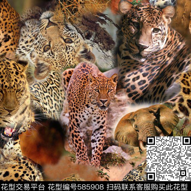 动物纹动物皮毛数码印花华亿平台下载（图片编号: 585908） - 瓦栏（Walan）