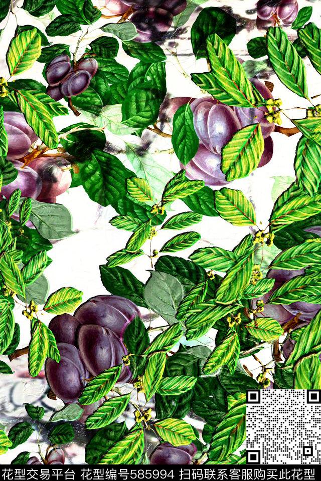 连衣裙半身裙衬衫植物风景数码印花华亿平台下载（图片编号: 585994） - 瓦栏（Walan）