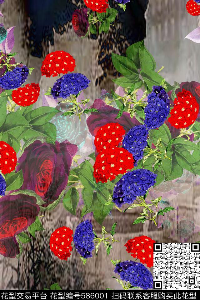 风景民族风趣味数码印花华亿平台下载（图片编号: 586001） - 瓦栏（Walan）