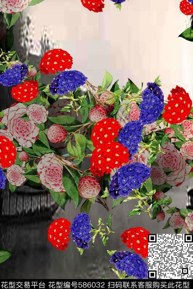 民族风趣味波西米亚数码印花华亿平台下载（图片编号: 586032） - 瓦栏（Walan）