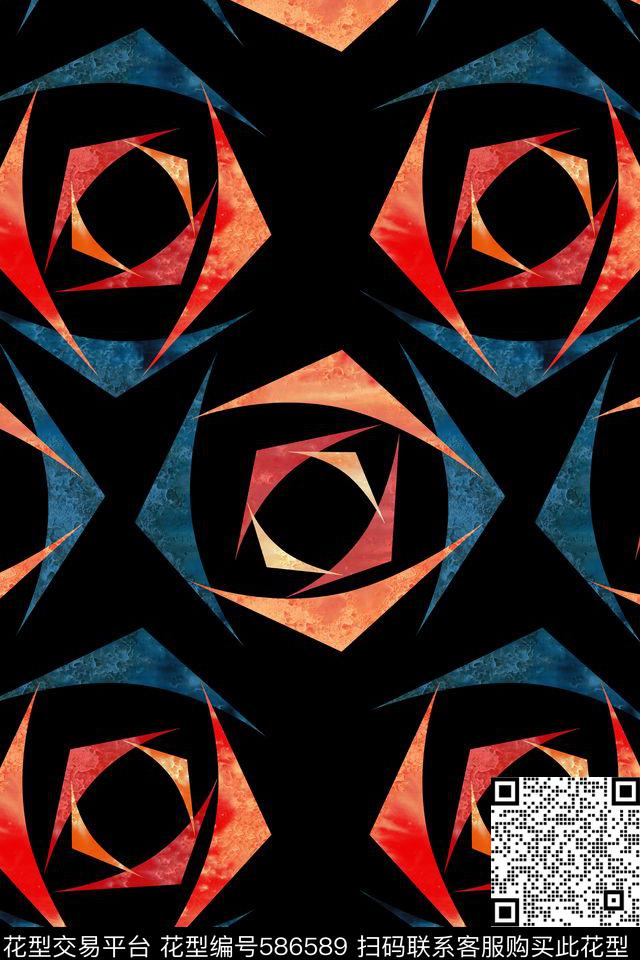 斑驳花卉纹理数码印花华亿平台下载（图片编号: 586589） - 瓦栏（Walan）