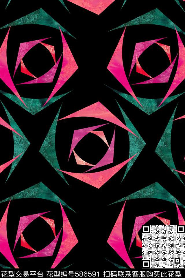 斑驳花卉纹理数码印花华亿平台下载（图片编号: 586591） - 瓦栏（Walan）