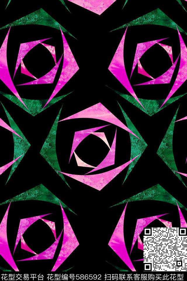 斑驳花卉纹理数码印花华亿平台下载（图片编号: 586592） - 瓦栏（Walan）