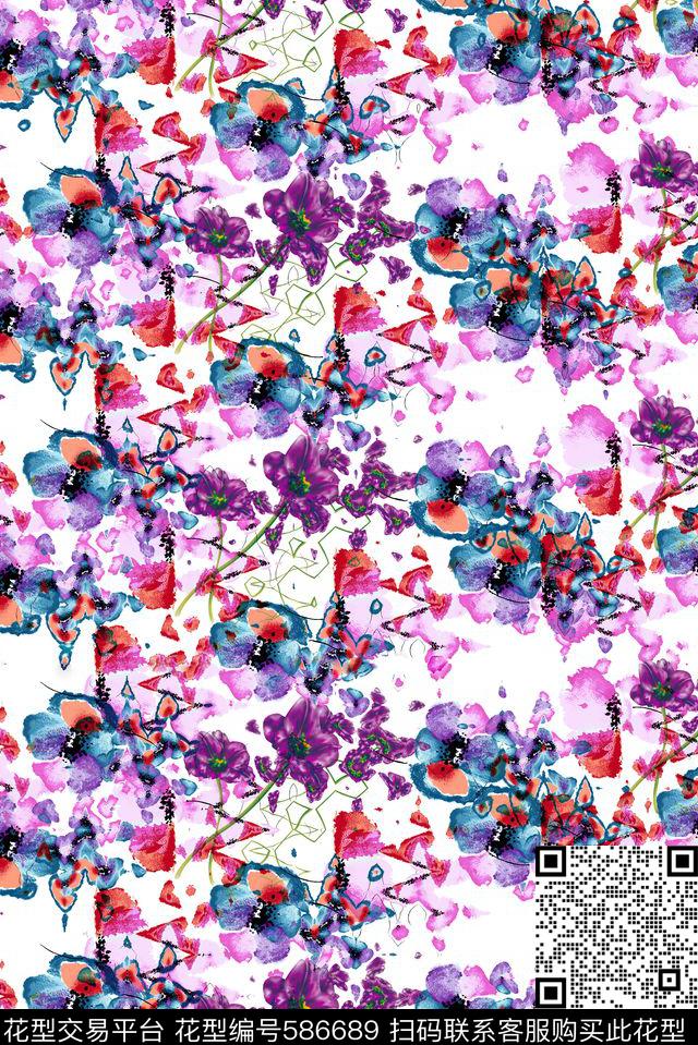 小碎花数码印花华亿平台下载（图片编号: 586689） - 瓦栏（Walan）