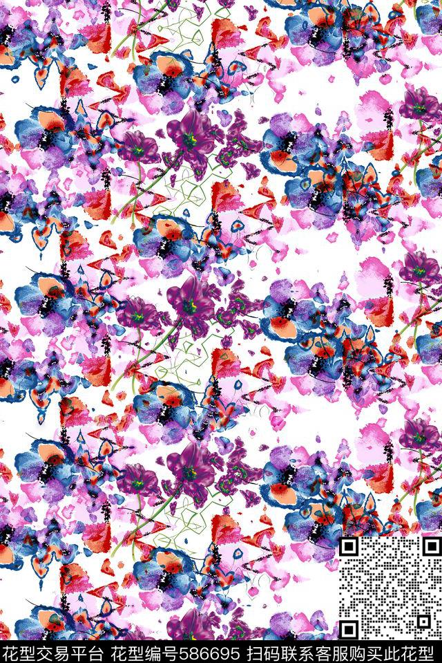 小碎花数码印花华亿平台下载（图片编号: 586695） - 瓦栏（Walan）
