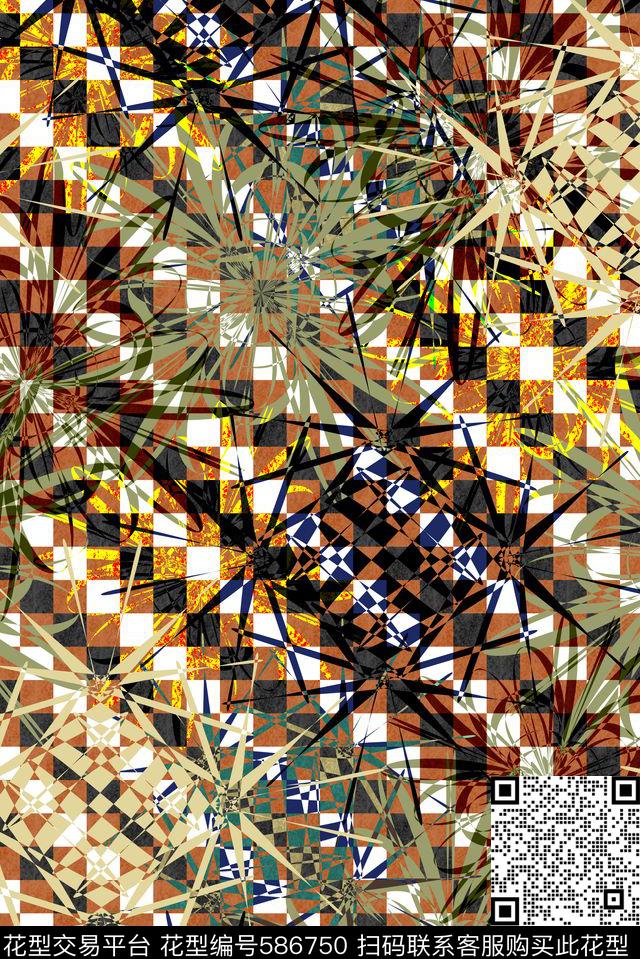 零点--男装零点--抽象抽象数码印花华亿平台下载（图片编号: 586750） - 瓦栏（Walan）