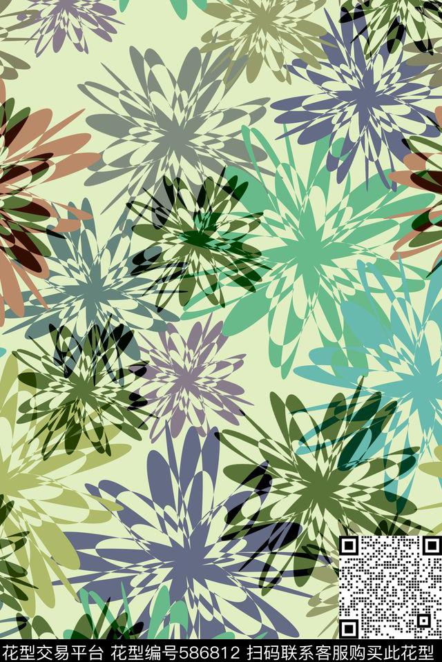 零点--抽象零点--传统零点--男装数码印花华亿平台下载（图片编号: 586812） - 瓦栏（Walan）