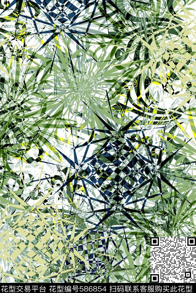 零点--抽象抽象几何数码印花华亿平台下载（图片编号: 586854） - 瓦栏（Walan）