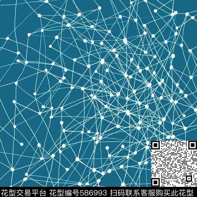 简约现代点线一数码印花华亿平台下载（图片编号: 586993） - 瓦栏（Walan）