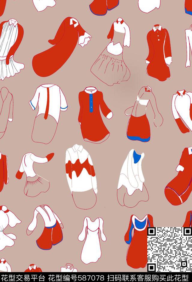 童话浪漫复古抽象传统印花华亿平台下载（图片编号: 587078） - 瓦栏（Walan）