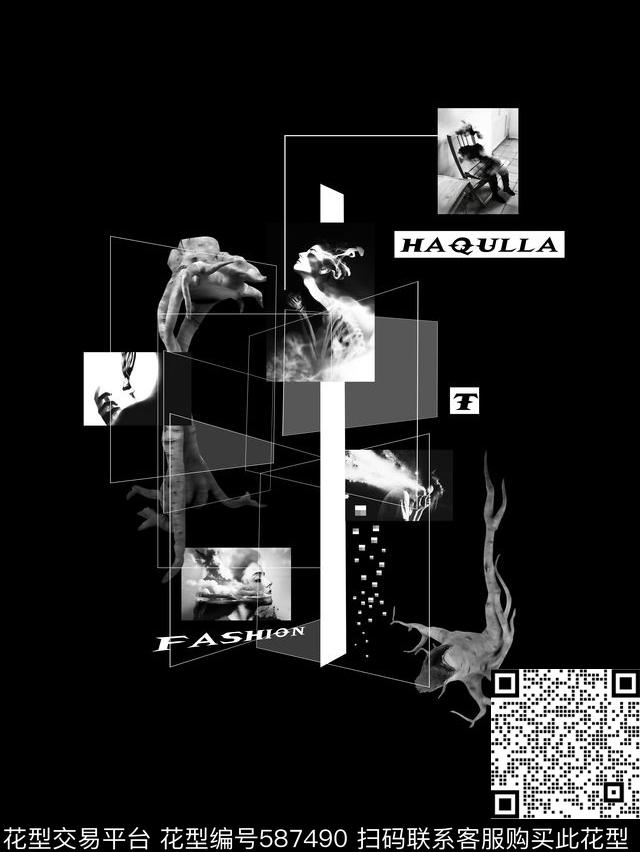 几何立体超现实主义数码印花华亿平台下载（图片编号: 587490） - 瓦栏（Walan）