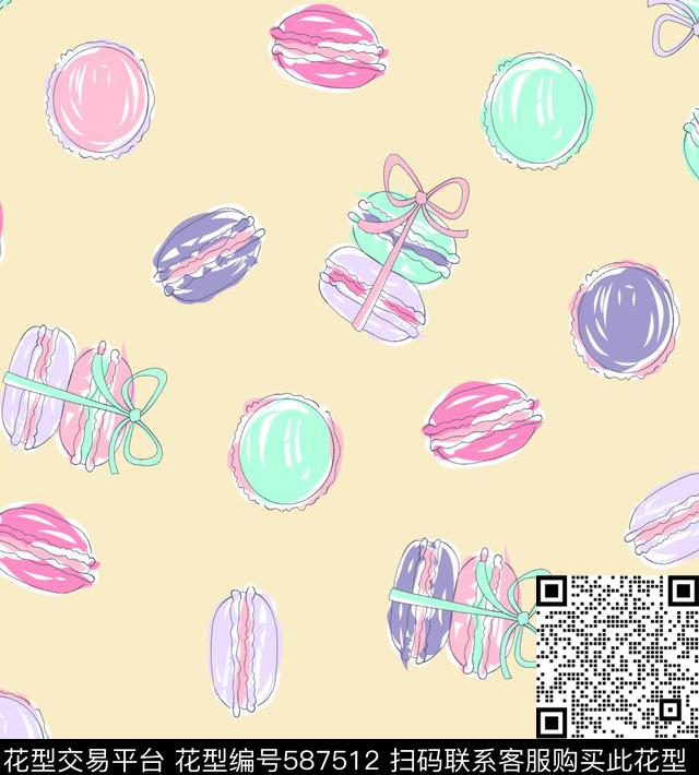 卡通抽象数码印花华亿平台下载（图片编号: 587512） - 瓦栏（Walan）