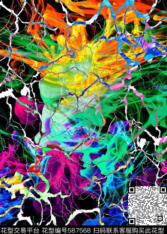 大地崩裂岩浆数码印花华亿平台下载（图片编号: 587568） - 瓦栏（Walan）