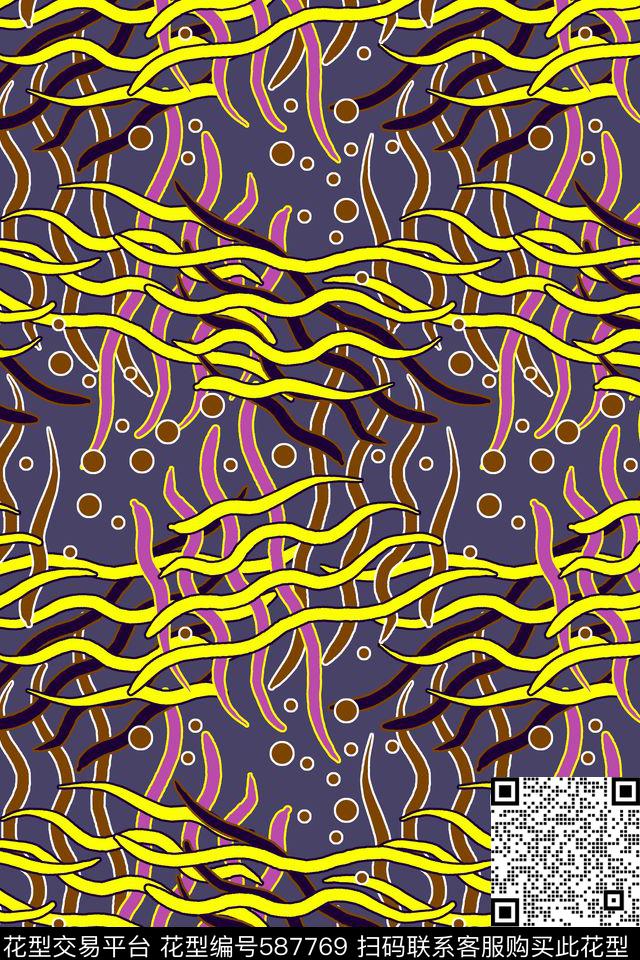 原创创意手绘传统印花华亿平台下载（图片编号: 587769） - 瓦栏（Walan）