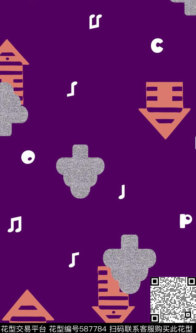 少女女装可爱风数码印花华亿平台下载（图片编号: 587784） - 瓦栏（Walan）