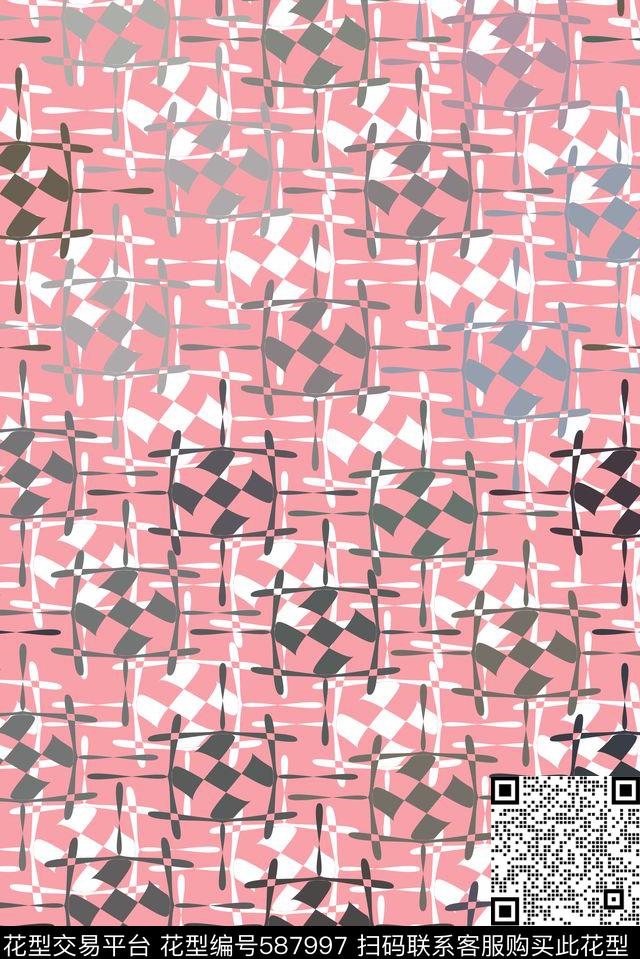 零点--传统零点--女装拼图数码印花华亿平台下载（图片编号: 587997） - 瓦栏（Walan）