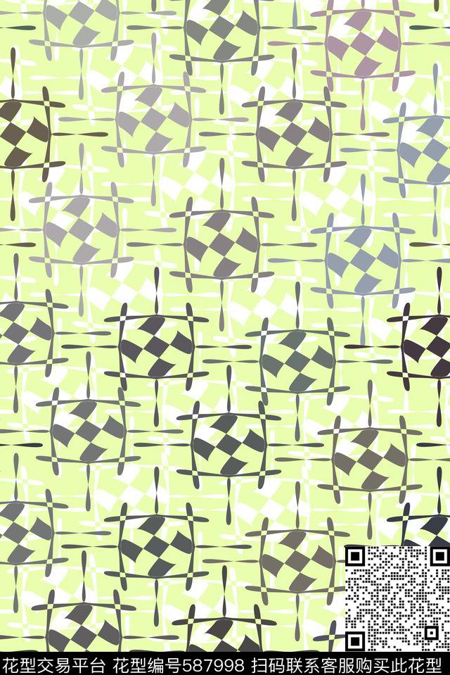 零点--传统零点--女装拼图数码印花华亿平台下载（图片编号: 587998） - 瓦栏（Walan）