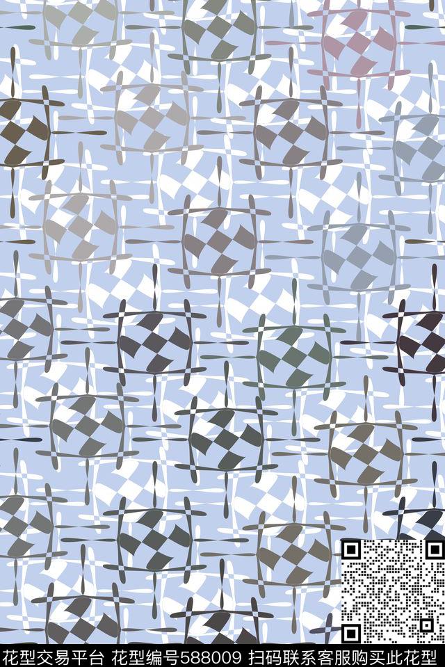 零点--传统零点--女装拼图数码印花华亿平台下载（图片编号: 588009） - 瓦栏（Walan）