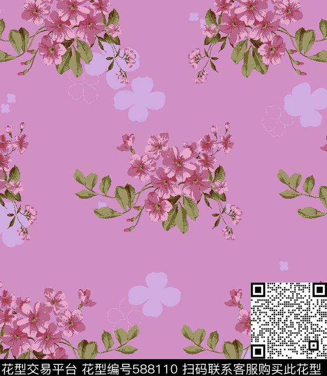 田园风小碎花传统印花华亿平台下载（图片编号: 588110） - 瓦栏（Walan）