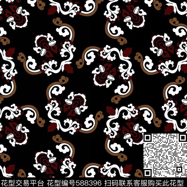 民族复古时尚传统印花华亿平台下载（图片编号: 588396） - 瓦栏（Walan）