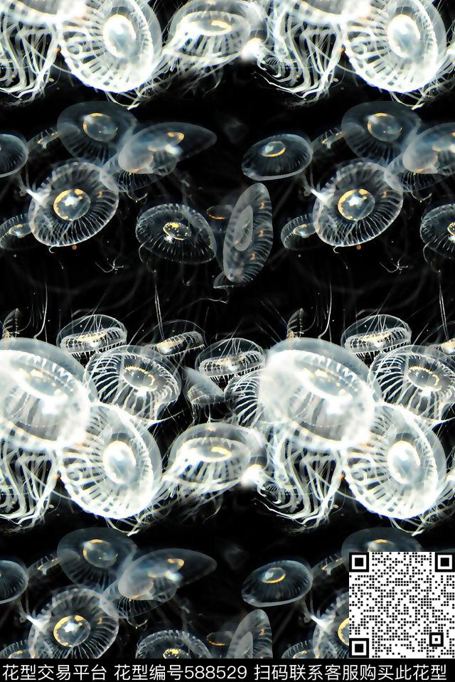 水母男装外套男装衬衫数码印花华亿平台下载（图片编号: 588529） - 瓦栏（Walan）