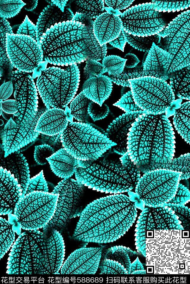 树叶子纹理抽象数码印花华亿平台下载（图片编号: 588689） - 瓦栏（Walan）