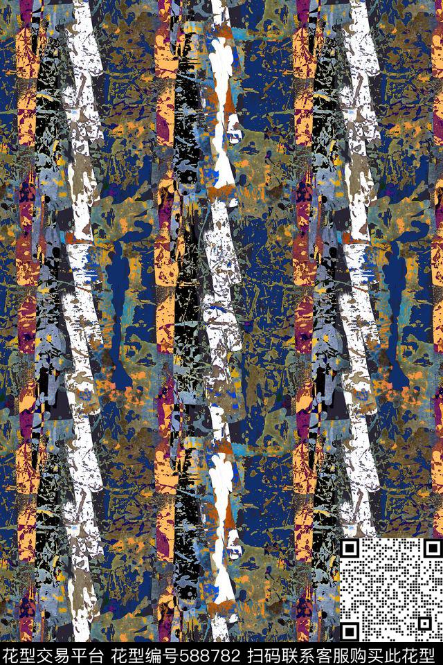 条纹纹理斑驳数码印花华亿平台下载（图片编号: 588782） - 瓦栏（Walan）