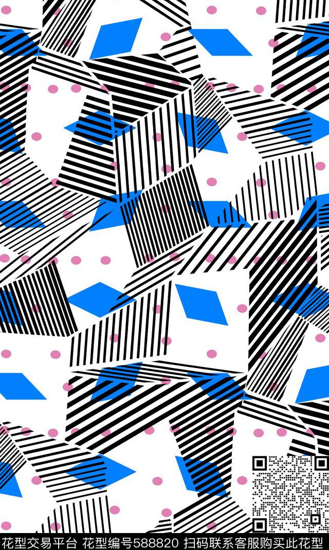 沙发布泳装面料传统印花华亿平台下载（图片编号: 588820） - 瓦栏（Walan）