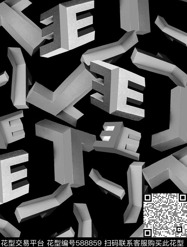层次几何不规则几何3D立体几何数码印花华亿平台下载（图片编号: 588859） - 瓦栏（Walan）