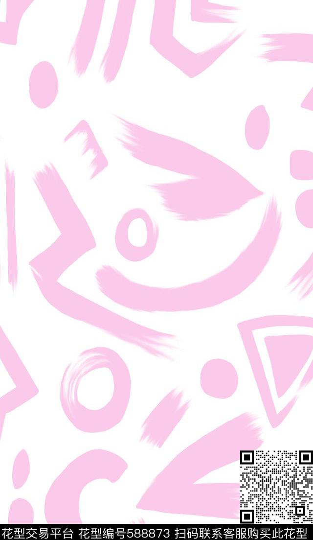 趣味几何欧美大牌风范传统印花华亿平台下载（图片编号: 588873） - 瓦栏（Walan）