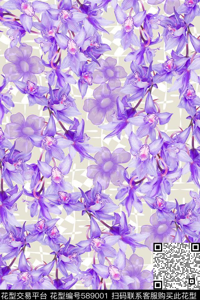 零点--女装时尚简洁数码印花华亿平台下载（图片编号: 589001） - 瓦栏（Walan）