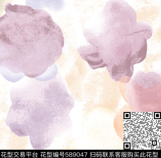 抽象白底大气几何数码印花华亿平台下载（图片编号: 589047） - 瓦栏（Walan）