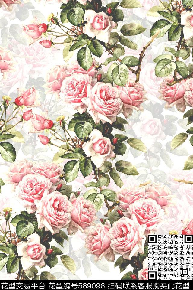 时尚大牌欧美风格服装印花设计裙子数码印花华亿平台下载（图片编号: 589096） - 瓦栏（Walan）