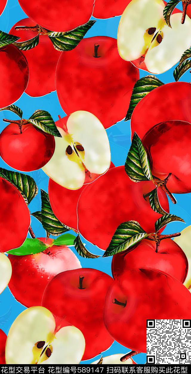 2017杜嘉班纳苹果数码印花华亿平台下载（图片编号: 589147） - 瓦栏（Walan）