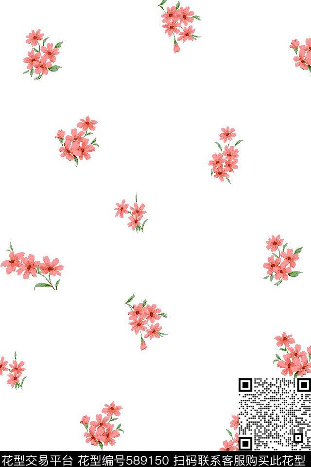 田园风小碎花传统印花华亿平台下载（图片编号: 589150） - 瓦栏（Walan）