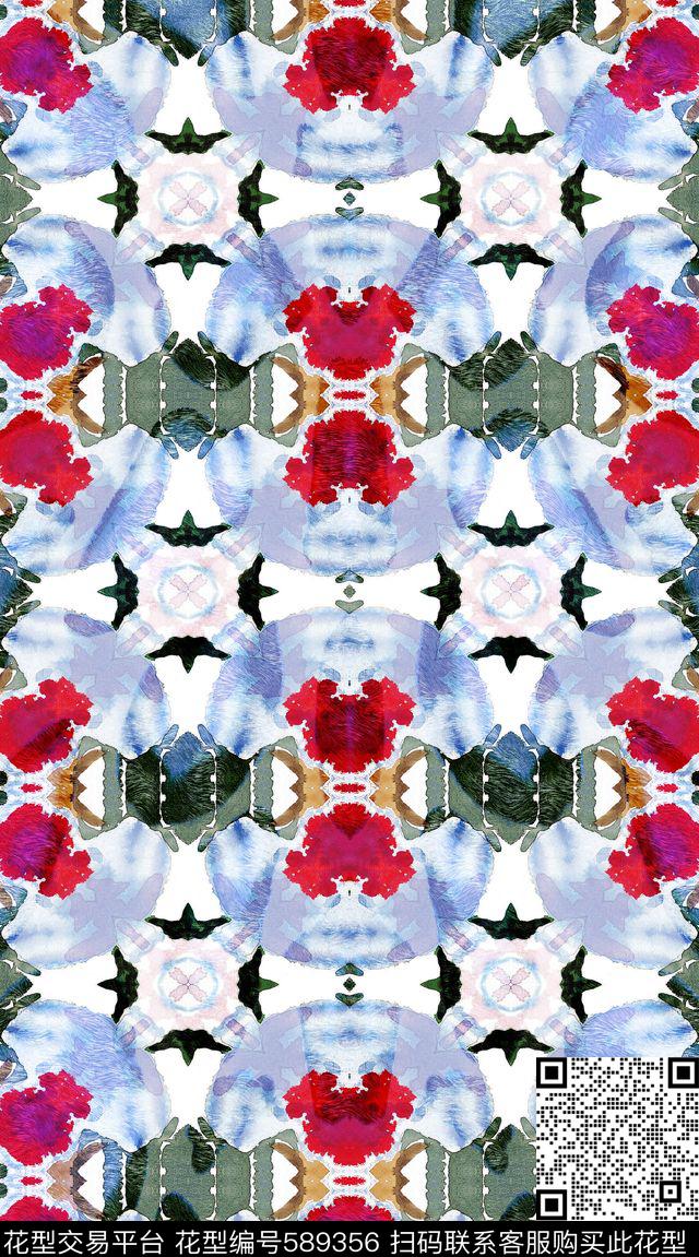 童话浪漫复古花卉数码印花华亿平台下载（图片编号: 589356） - 瓦栏（Walan）