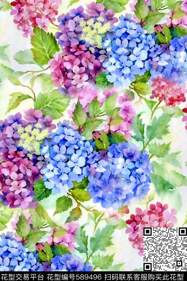 抽象几何清爽梦幻艺术平底立体手绘满版最新高清数码蕾丝民族中国风绣花珠宝肌理时尚潮

流大牌复古欧美风水彩花卉手绘花卉欧美数码印花华亿平台下载（图片编号: 589496） - 瓦栏（Walan）