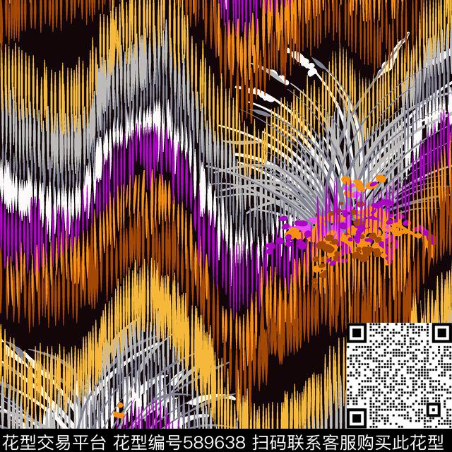 抽象仿古热带传统印花华亿平台下载（图片编号: 589638） - 瓦栏（Walan）