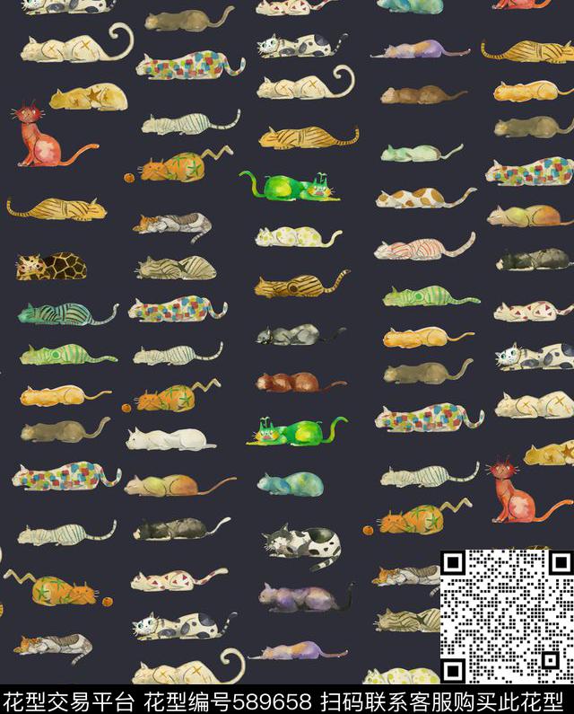 童装卡通手绘数码印花华亿平台下载（图片编号: 589658） - 瓦栏（Walan）